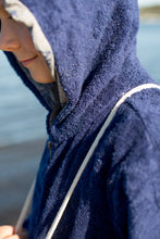 Load image into Gallery viewer, Navy Blue All-in-one Towel Suits
